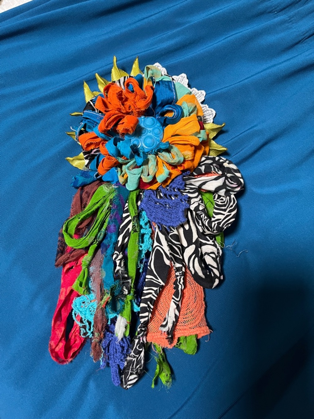 Scrappy Flower Pin